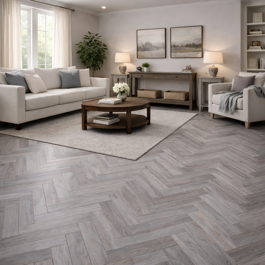Cobalt 5.5mm Herringbone SPC Click Flooring