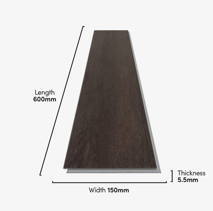 Darkwood 5.5mm Herringbone SPC Click Flooring