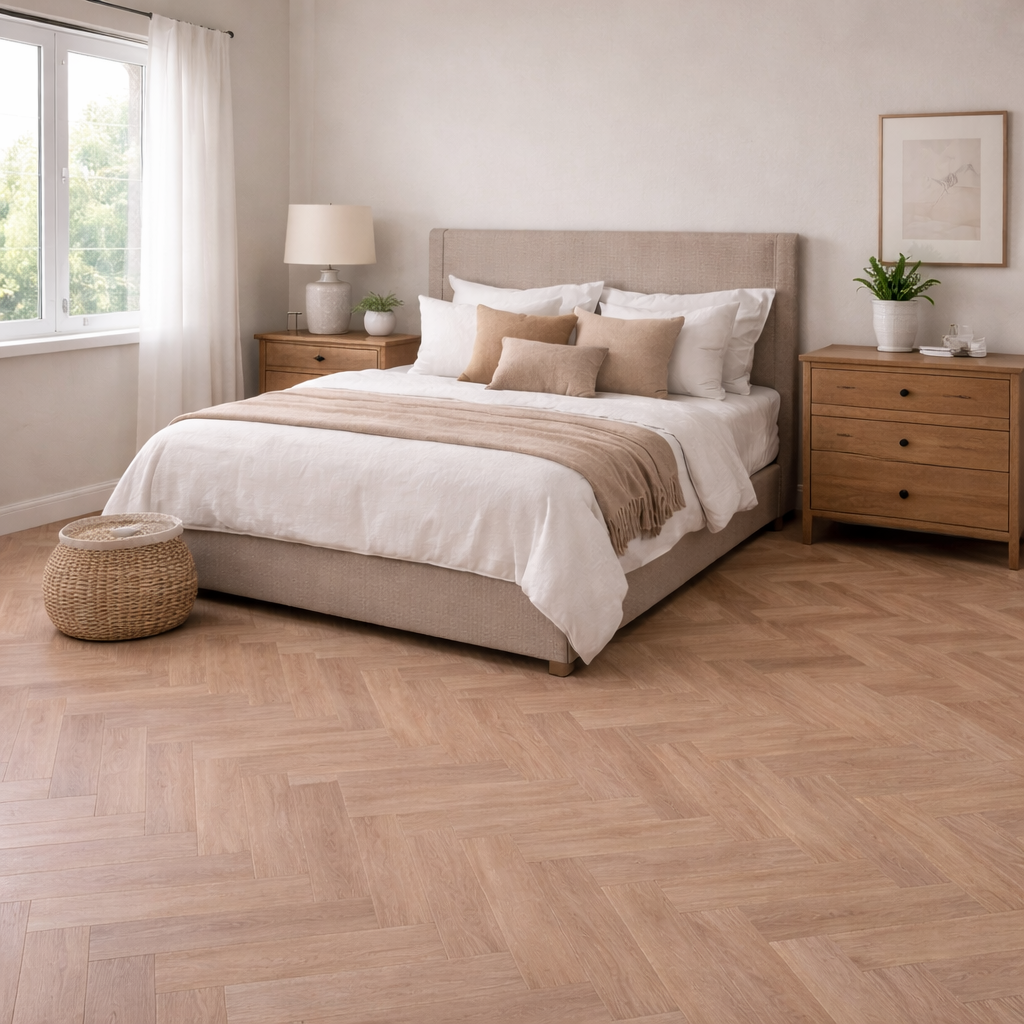 Riverbank Oak 5.5mm Herringbone SPC Click Flooring