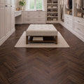 Valkyrie Oak Herringbone SPC Flooring Sample