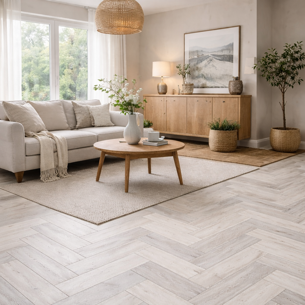 Dover Oak 5.5mm Herringbone SPC Click Flooring