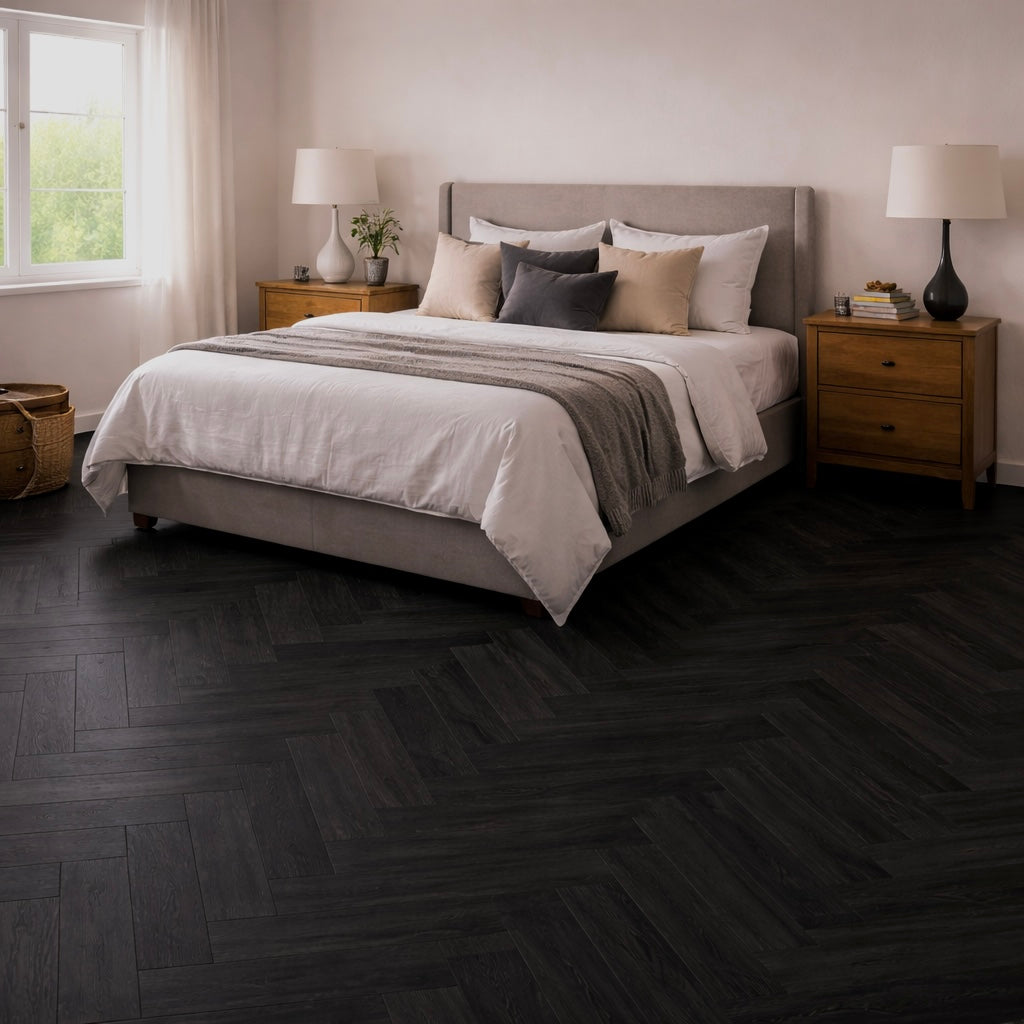 Obsidian 5.5mm Herringbone SPC Click Flooring
