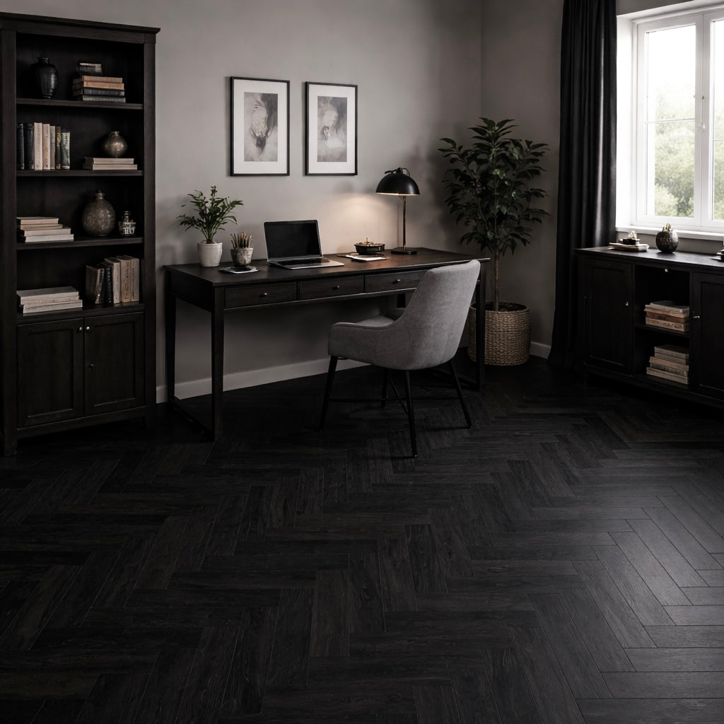 Obsidian 5.5mm Herringbone SPC Click Flooring