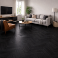 Obsidian Herringbone SPC Flooring Sample