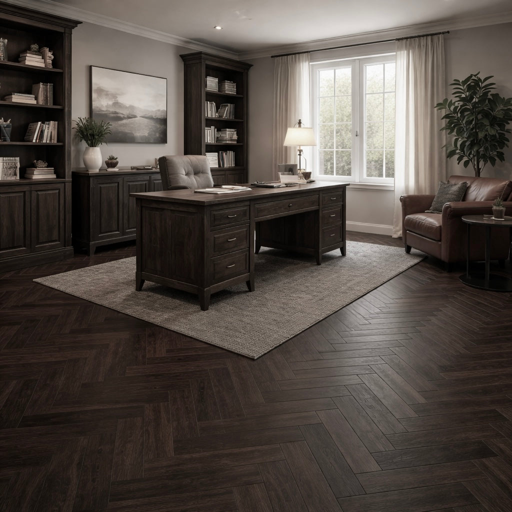 Darkwood 5.5mm Herringbone SPC Click Flooring