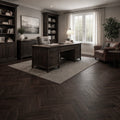 Darkwood Herringbone SPC Flooring Sample
